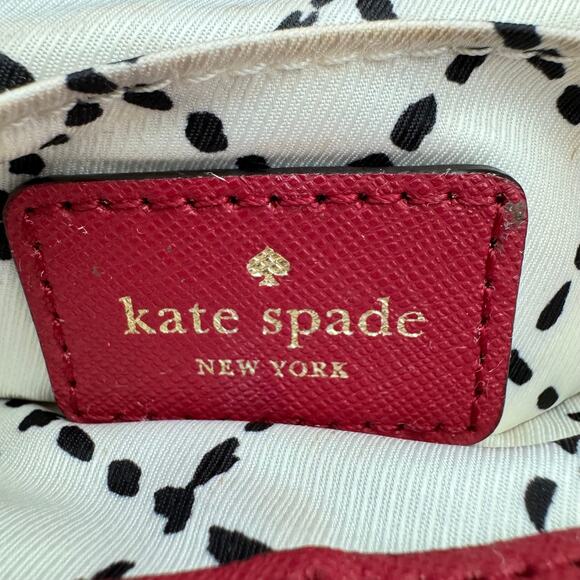 Kate Spade Red Leather Newberry Lane Crossbody Bag-Preppy/Glam - Picture 4 of 14
